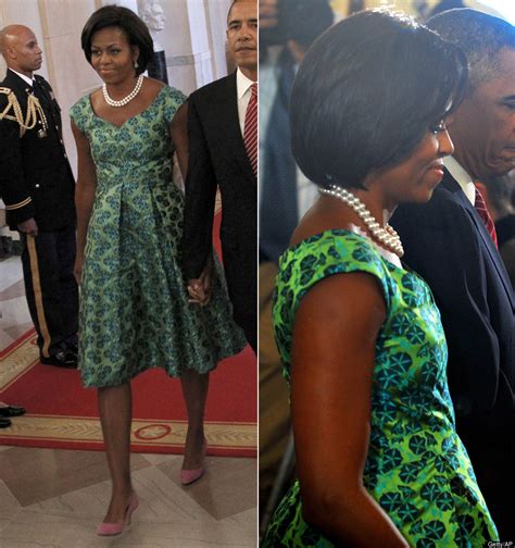 obama's green dress